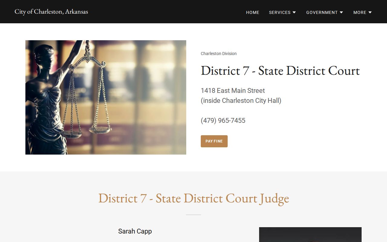 Charleston criminal history district court records page