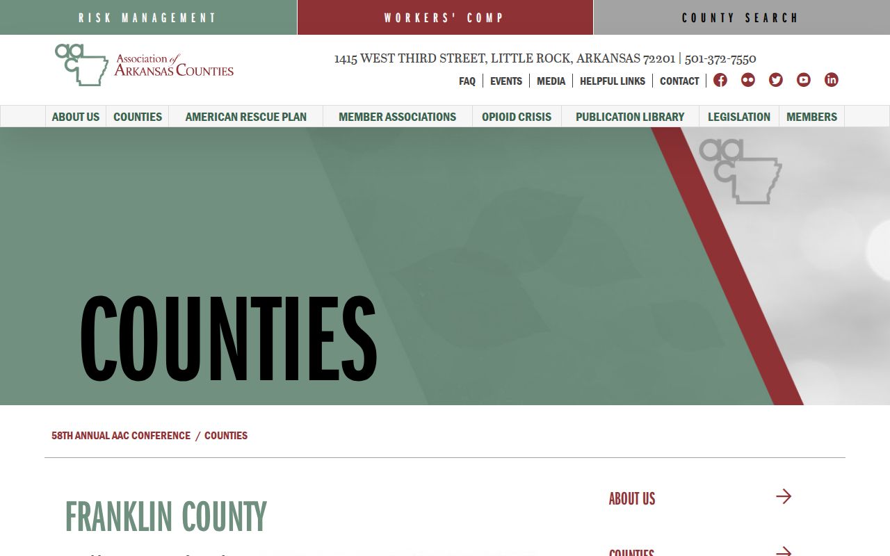 Franklin County criminal records Association of Arkansas Counties profile