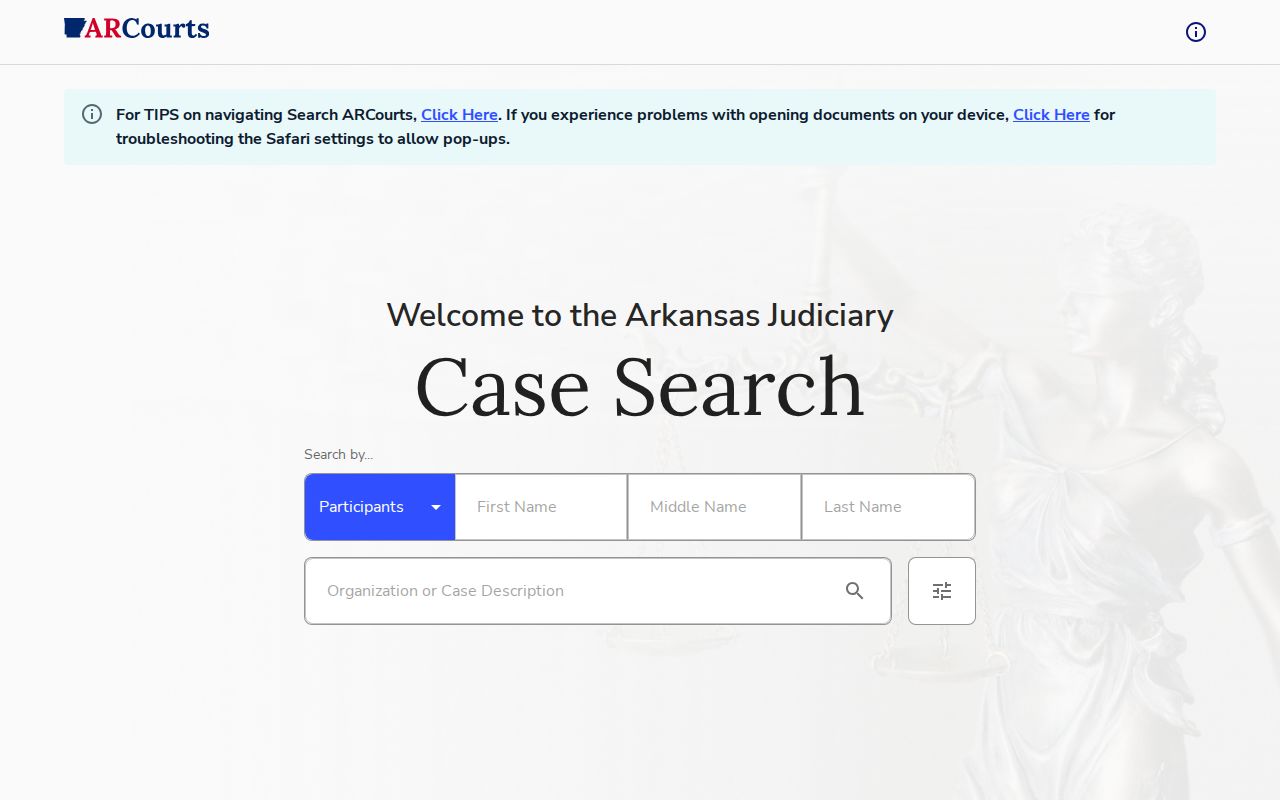 Franklin County criminal records Search ARCourts case search