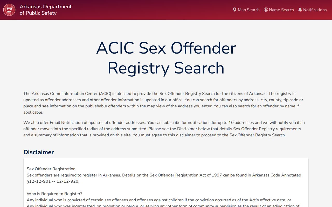 Franklin County sex offender lookup Arkansas registry search